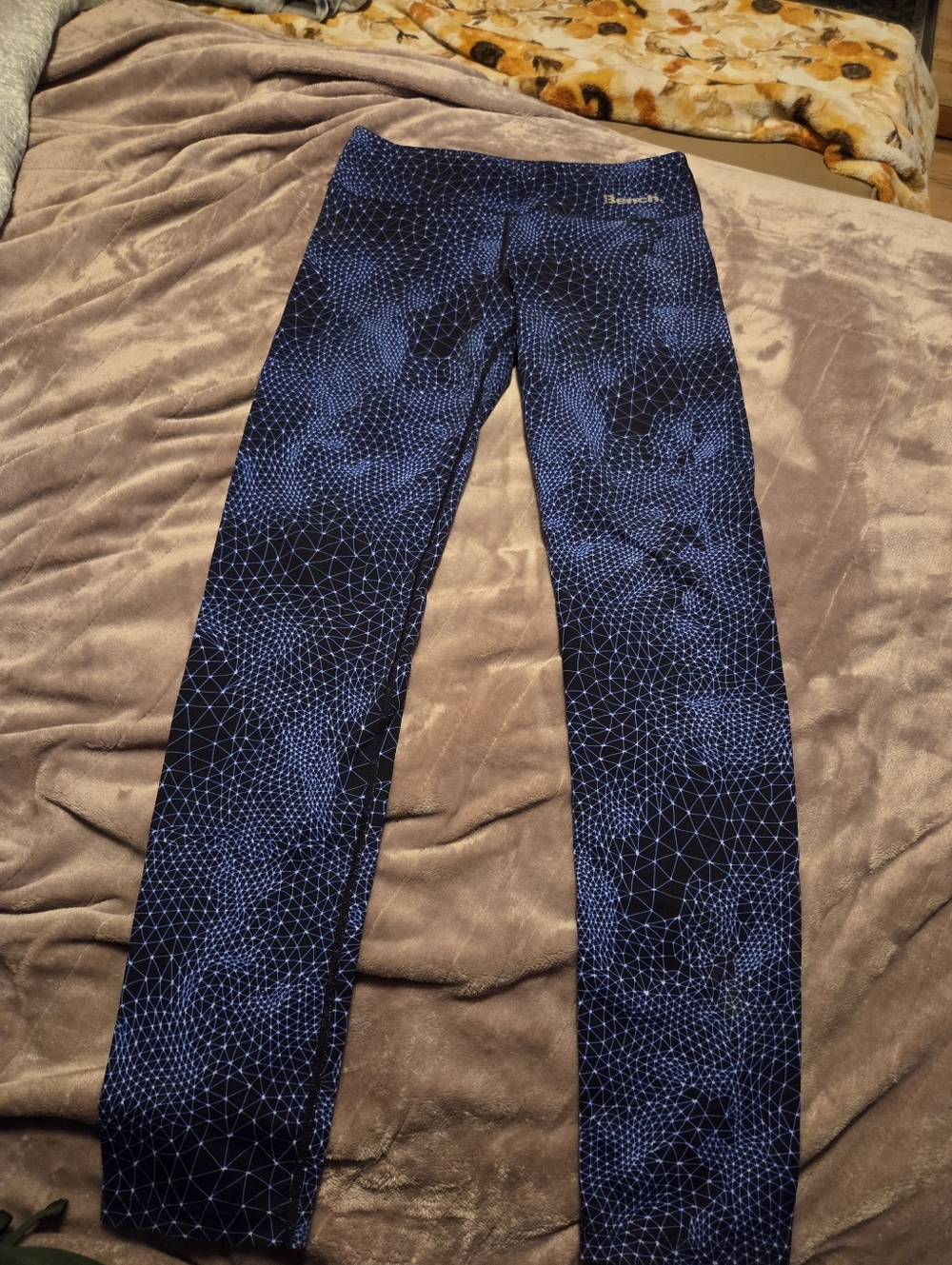 Bench Navy Blue Geometric Print Jeggings